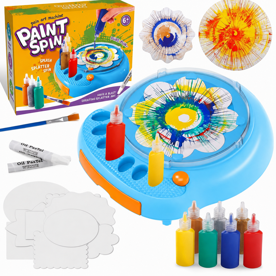 SpinArt – Kreativ & Lernreich – DIY-Farbspinnmaschine