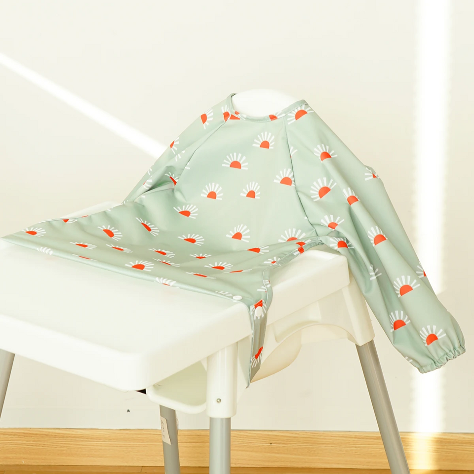 MessyFree – Wasserdicht & praktisch – Baby-Schürze mit langen Ärmeln