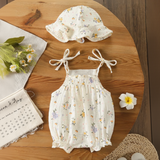 LittleBlossom – Sommerlich, bequem und stilvoll – Baby-Sling-Body mit Hut