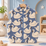 TinyWarm – Gemütlich & bequem – Plüsch-Weste für Kinder