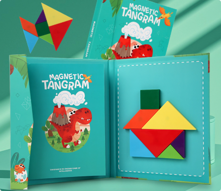 Woods™ - Förderung des logischen Denkens - Tangram-Puzzle aus Holz