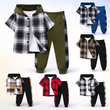 Boys Checkered Outfit – Trendig und bequem – Kinderbekleidungsset mit Karomuster