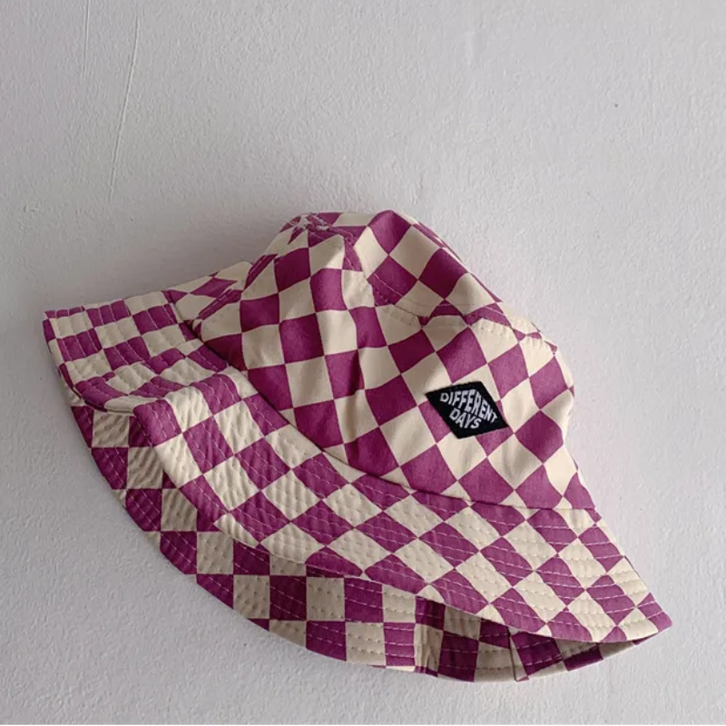 Bucket Hat – Niedlich & schützend – Kinderhut mit Karomuster