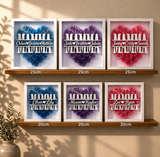 Personalized Rose Shadow Box – Unik morsdagsgave – Personlig skyggeboks med roser