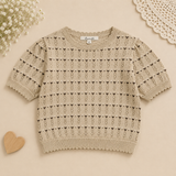 Girls Summer Fashion Top – Luftig & behagelig – Vintage-top til piger