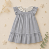 Princess Dress – Stilfuld og behagelig – Kjole med broderet krave