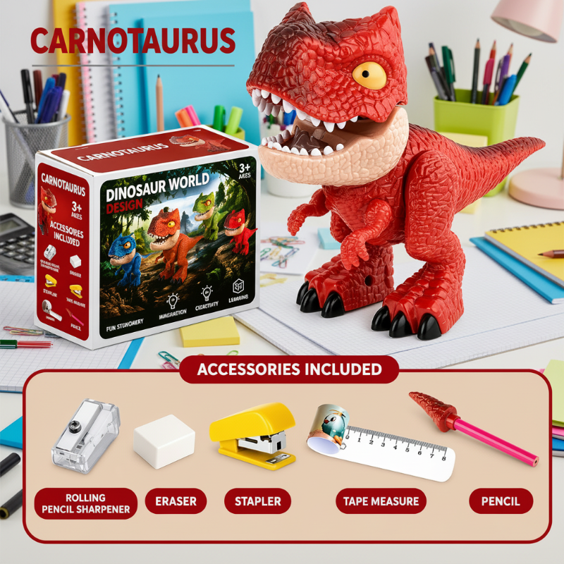 Dinosaur Stationery Toy – Kreativ & lehrreich – 5-in-1-Schreibtischset