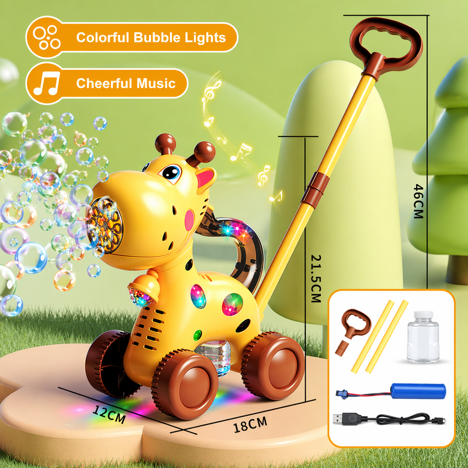 Bubble Blower – Verspielt & lustig – Seifenblasen-Schiebewagen