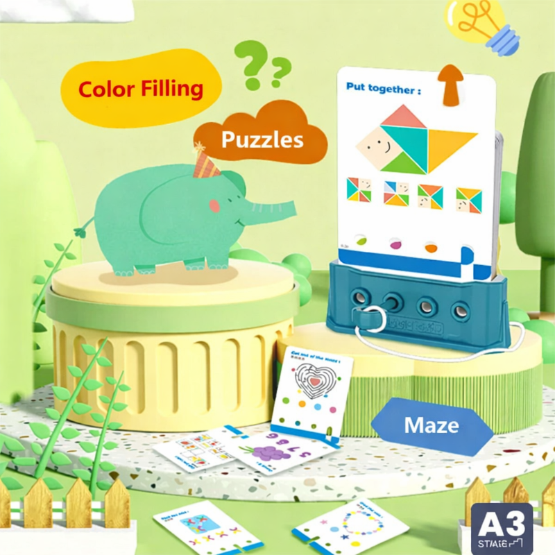 Montessori Shape Matching Game – Logik & Konzentration – Puzzle-Brettspiel