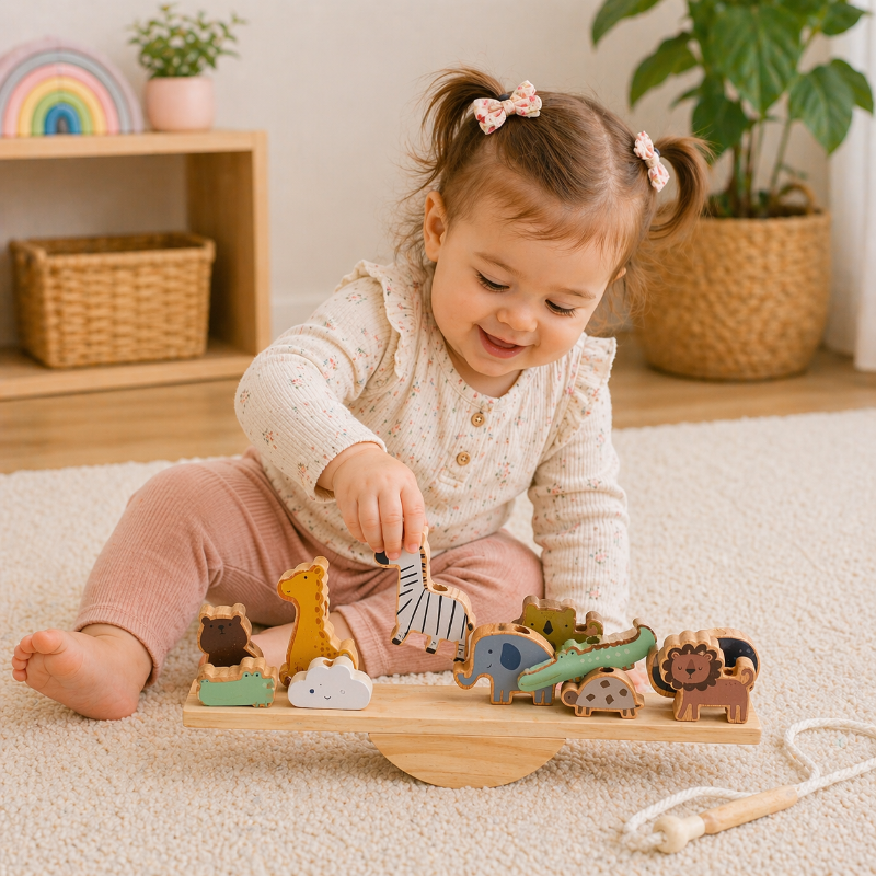 Wooden Forest Blocks – Kreativität & Entwicklung – Stapelspielzeug aus Holz