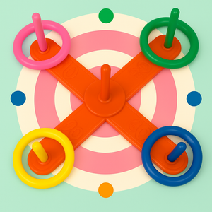 Hoop Ring Toss™ – Werfen & Punkten – Wurfringe Spielset für draußen