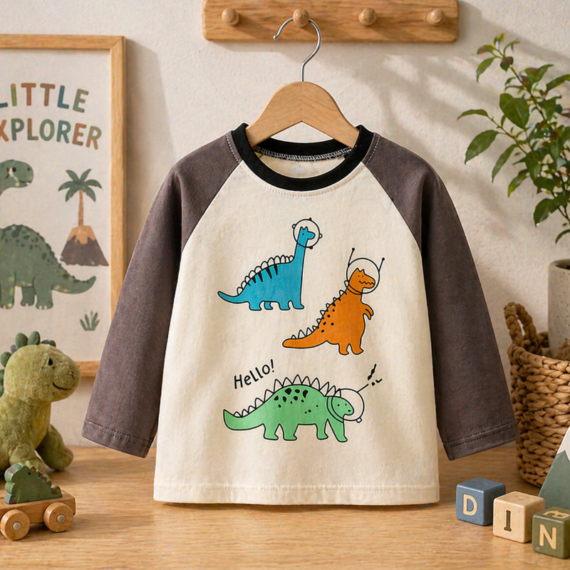 Kids Dinosaur Sweatshirt – Komfort & Stil – Dino-Kinderpullover