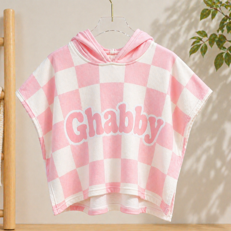 Personalized Hooded Towel – Weich & Einzigartig – Personalisiertes Kinder-Bademantel