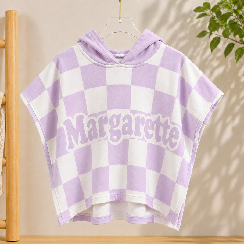 Personalized Hooded Towel – Weich & Einzigartig – Personalisiertes Kinder-Bademantel