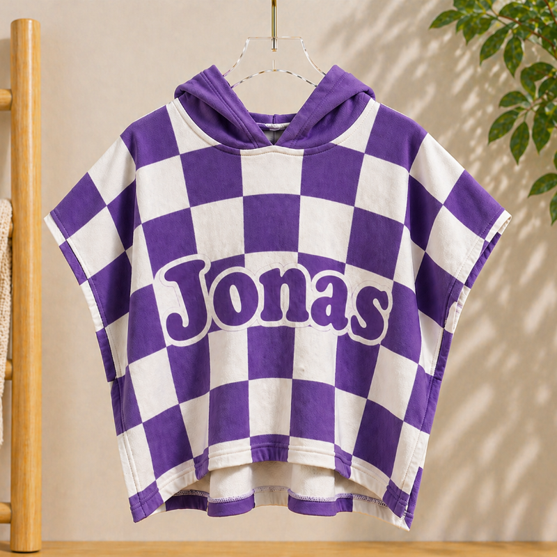 Personalized Hooded Towel – Weich & Einzigartig – Personalisiertes Kinder-Bademantel