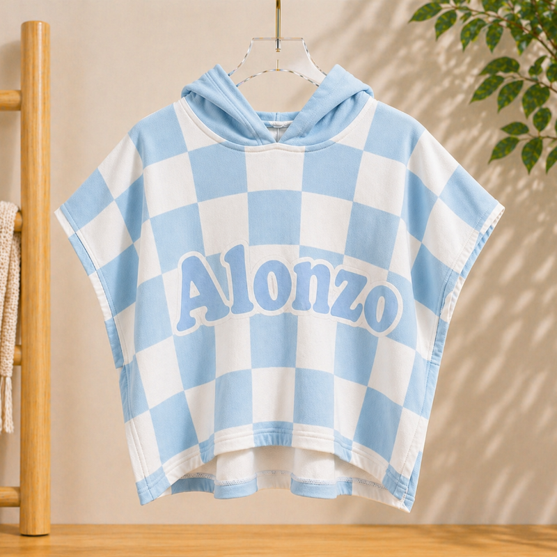 Personalized Hooded Towel – Weich & Einzigartig – Personalisiertes Kinder-Bademantel