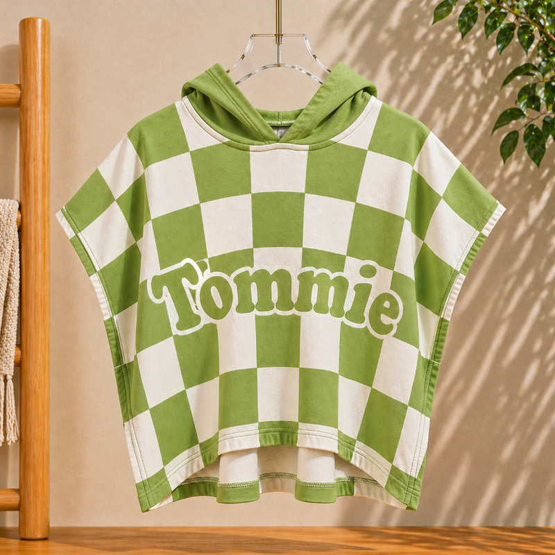 Personalized Hooded Towel – Weich & Einzigartig – Personalisiertes Kinder-Bademantel