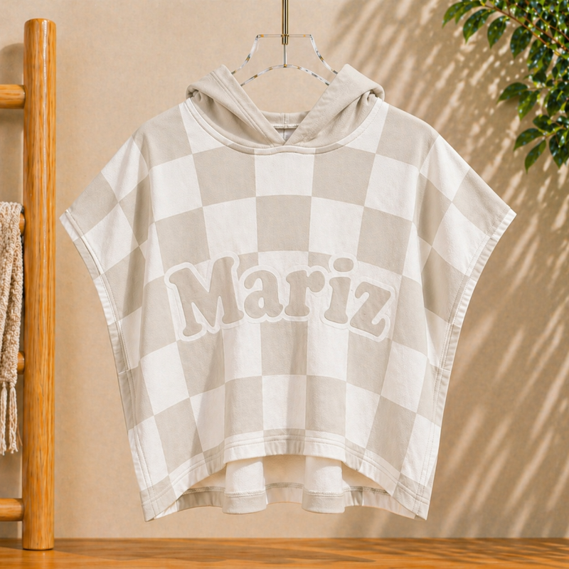 Personalized Hooded Towel – Weich & Einzigartig – Personalisiertes Kinder-Bademantel