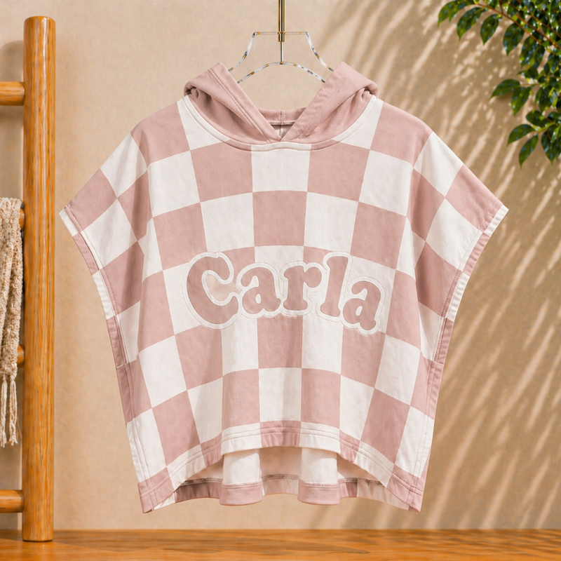 Personalized Hooded Towel – Weich & Einzigartig – Personalisiertes Kinder-Bademantel