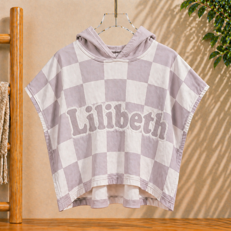 Personalized Hooded Towel – Weich & Einzigartig – Personalisiertes Kinder-Bademantel