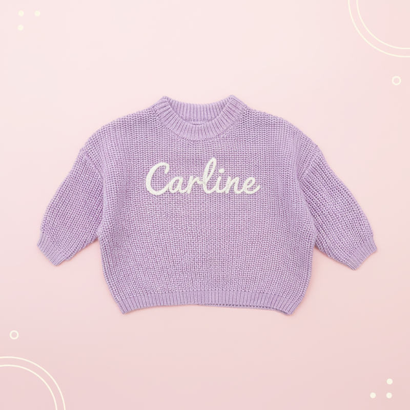 Personalized Baby Sweater – Einzigartig & liebevoll – Bestickter, personalisierter Baby-Pullover