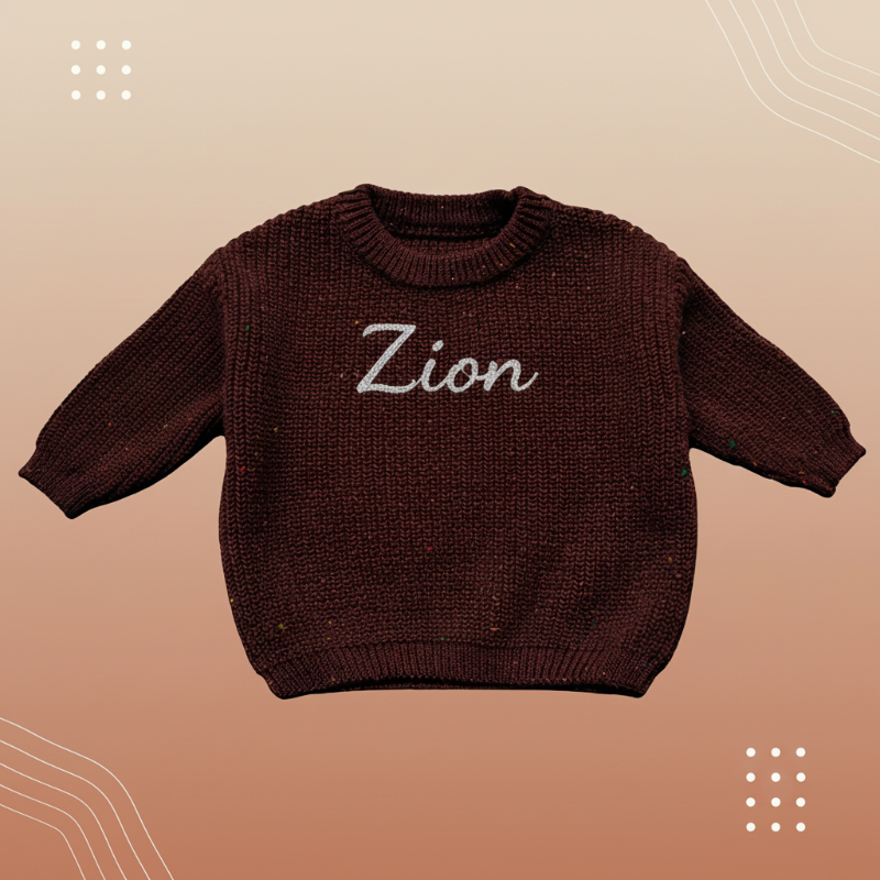 Personalized Baby Sweater – Einzigartig & liebevoll – Bestickter, personalisierter Baby-Pullover