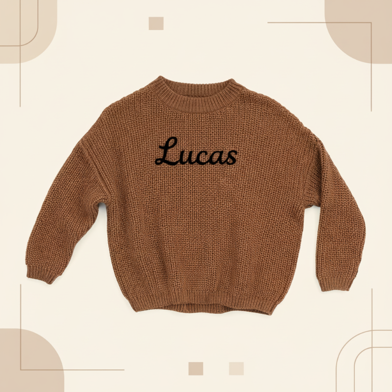 Personalized Baby Sweater – Einzigartig & liebevoll – Bestickter, personalisierter Baby-Pullover