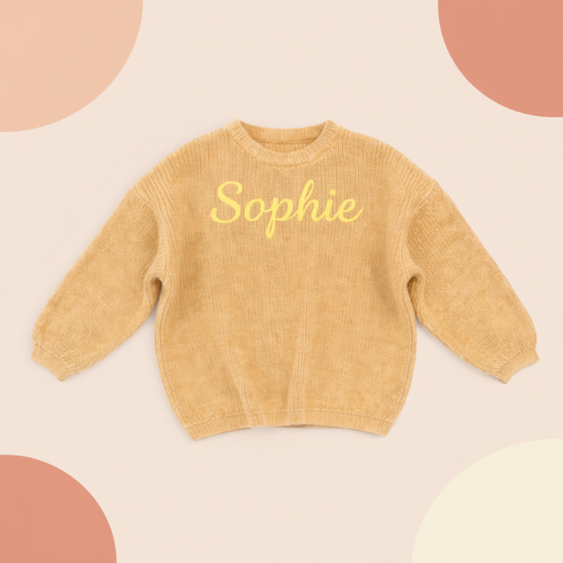 Personalized Baby Sweater – Einzigartig & liebevoll – Bestickter, personalisierter Baby-Pullover