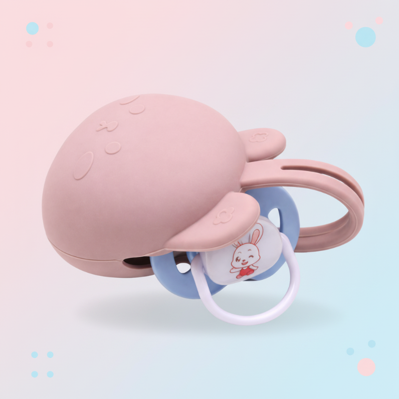 Personalized Pacifier Case – Graviert & praktisch – Personalisierter Schnullerhalter