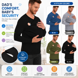 Kangaroo Pocket Shirt – Bequem & praktisch – T-Shirt-Babytrage für Männer