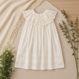 Sleeveless Dress – Elegant & bequem – Kleid mit Spitzenkragen