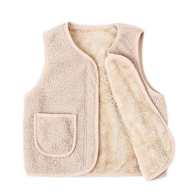 Mini Fashion™ - Vest i lammeuldslook