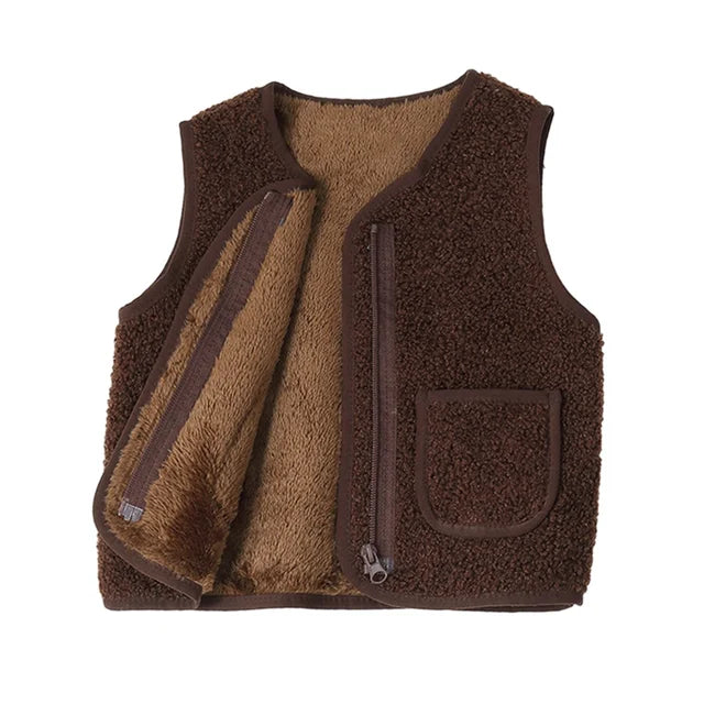 Mini Fashion™ - Vest i lammeuldslook