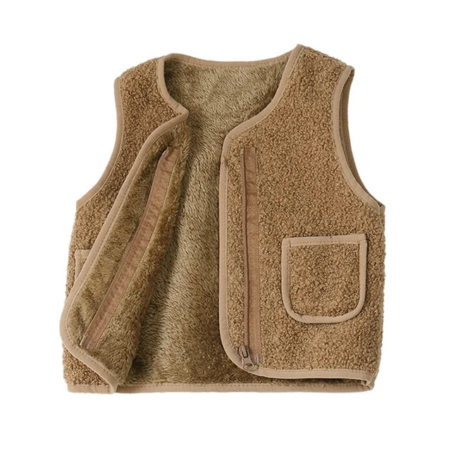 Mini Fashion™ - Vest i lammeuldslook