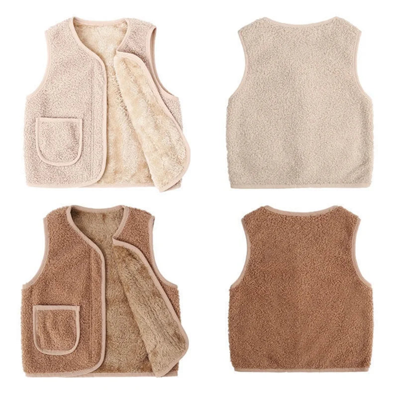 Mini Fashion™ - Vest i lammeuldslook
