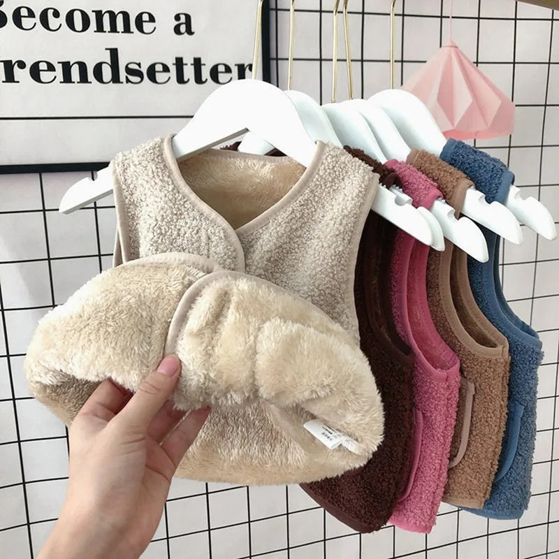 Mini Fashion™ - Vest i lammeuldslook