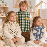 TinyWarm – Gemütlich & bequem – Plüsch-Weste für Kinder