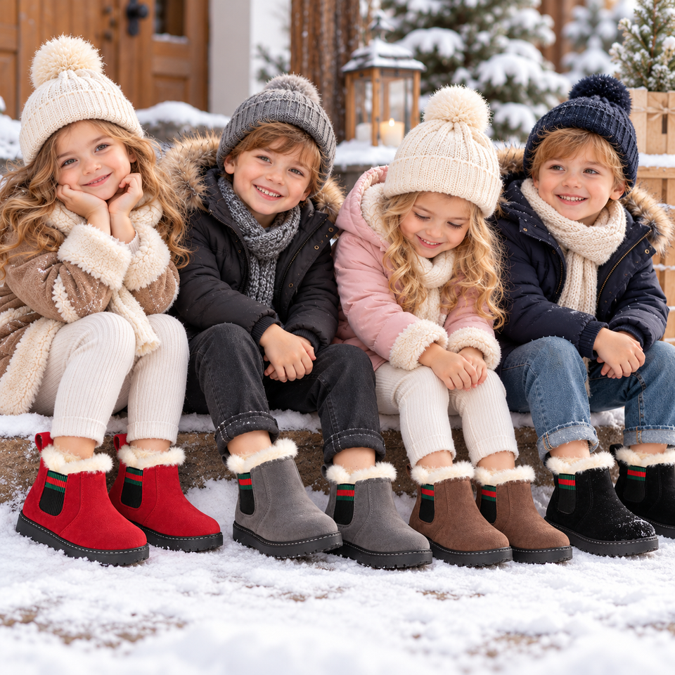 SnowySteps – Warm & weich – Baby-Winterstiefel mit Plüschfutter