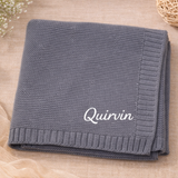 Personalized Baby Blanket – Weich & Einzigartig – Personalisierte, bestickte Baumwolldecke