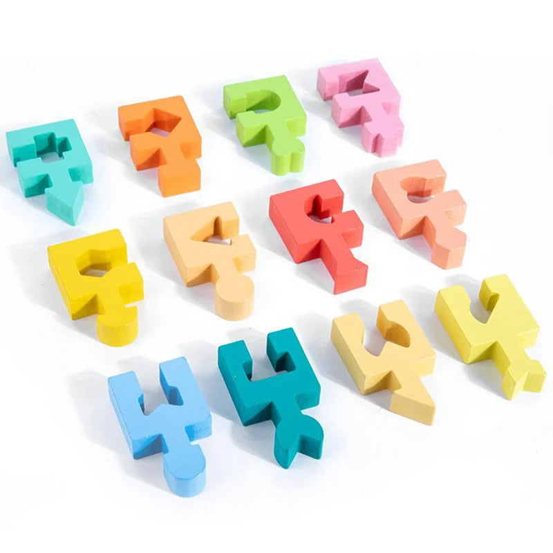 Woods™ - Kreative Denkspiele - Geometrisches Holzpuzzle