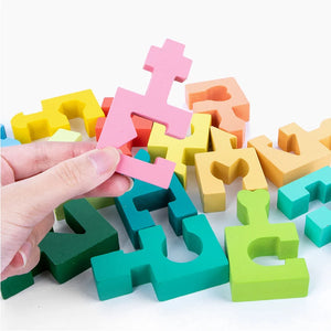 Woods™ - Kreative Denkspiele - Geometrisches Holzpuzzle