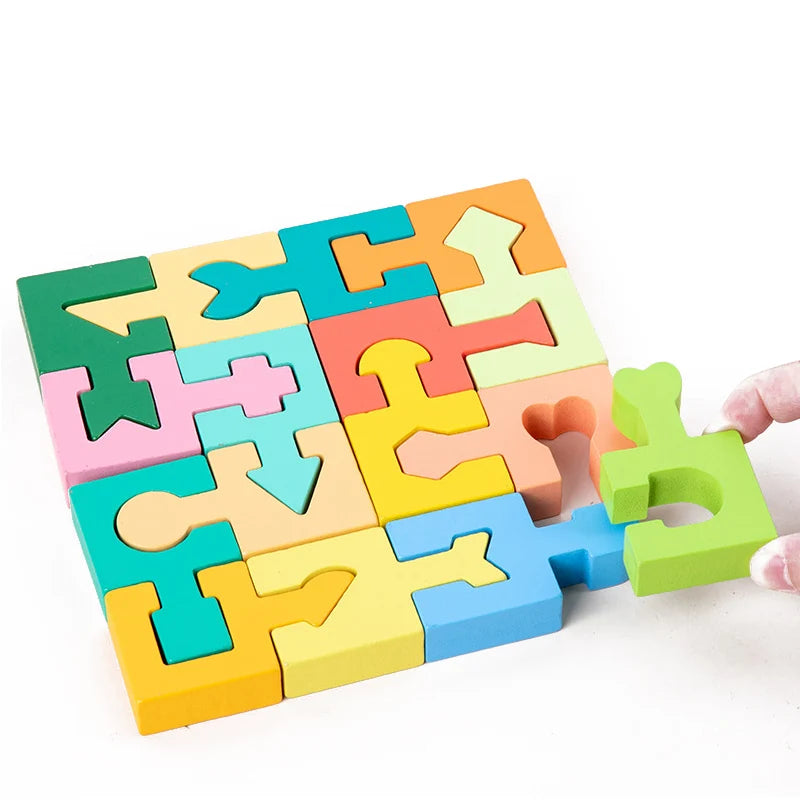 Woods™ - Kreative Denkspiele - Geometrisches Holzpuzzle