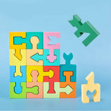 Woods™ - Kreative Denkspiele - Geometrisches Holzpuzzle