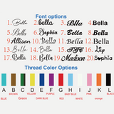 Striped Name Pouch – Individuell & stilvoll – Kosmetiktasche