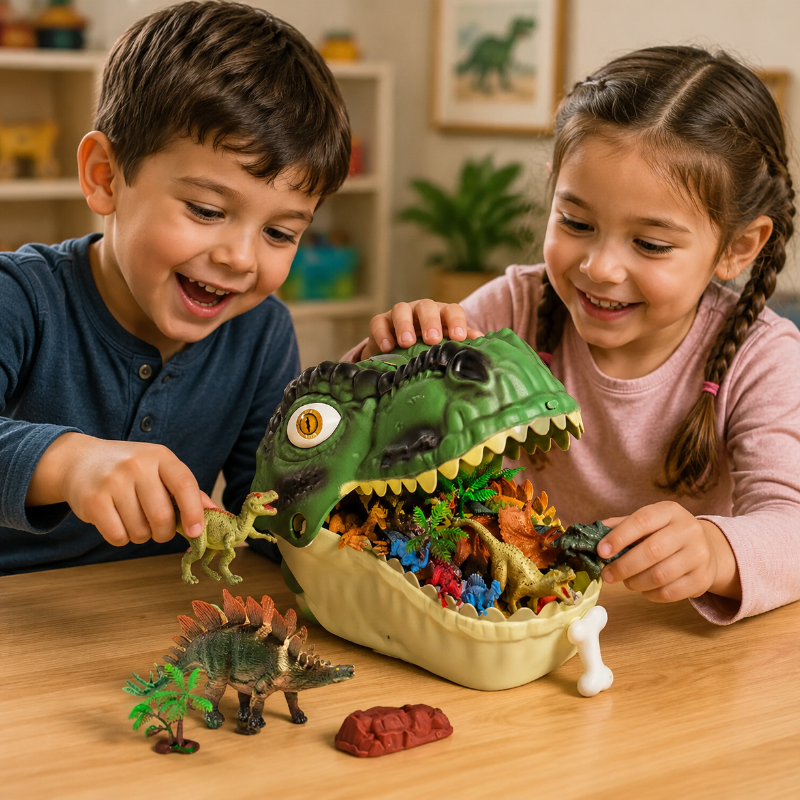 DinoWorld – Kreativ & Realistisch – Dino-Kopf-Spielset