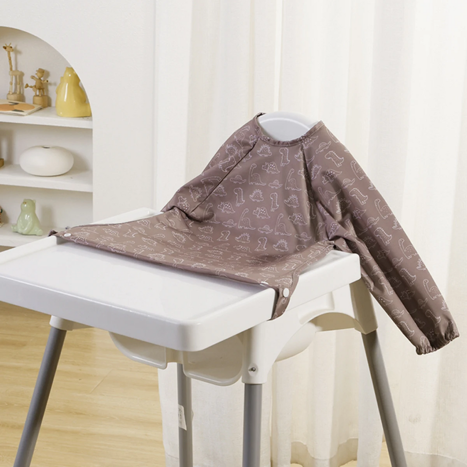MessyFree – Wasserdicht & praktisch – Baby-Schürze mit langen Ärmeln