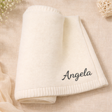Personalized Baby Blanket – Blødt & unikt – Personligt broderet tæppe i bomuld