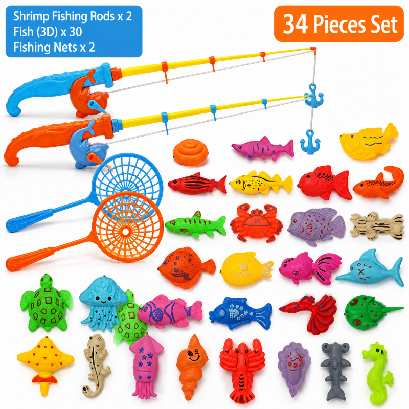 Fishing Game – Lernen & Entdecken - Magnetisches Fischspiel
