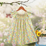 Floral Dress – Leicht & luftig – Mädchenkleid mit Flatterärmeln