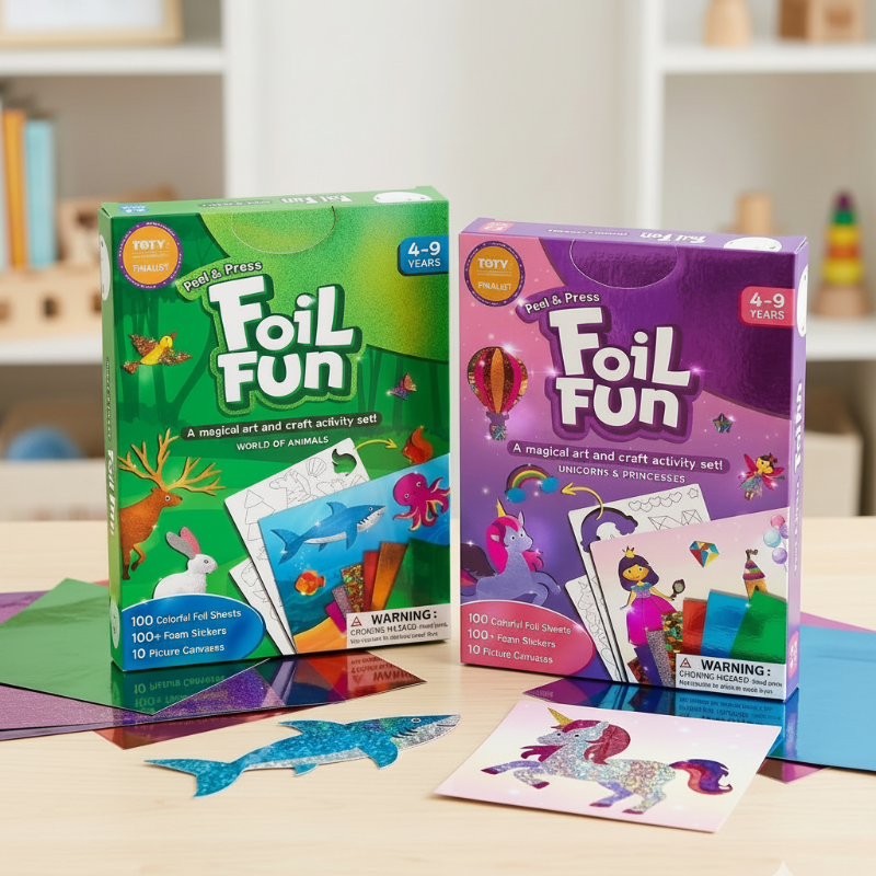 FoilMagic – Verspielt & Kreativ – Folienaufkleber-Kunstset